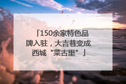 150余家特色品牌入驻，大吉巷变成西城“菜古里”