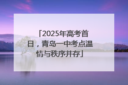2025年高考首日，青岛一中考点温情与秩序并存