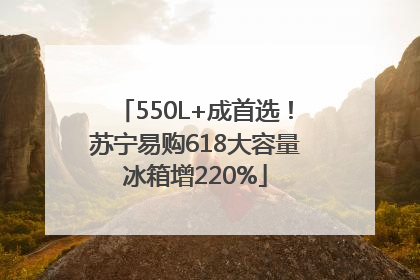 550L+成首选！苏宁易购618大容量冰箱增220%