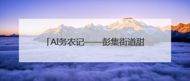 AI务农记——彭集街道甜瓜种植迎来“智慧丰收”