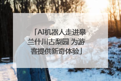 AI机器人走进皋兰什川古梨园 为游客提供新奇体验